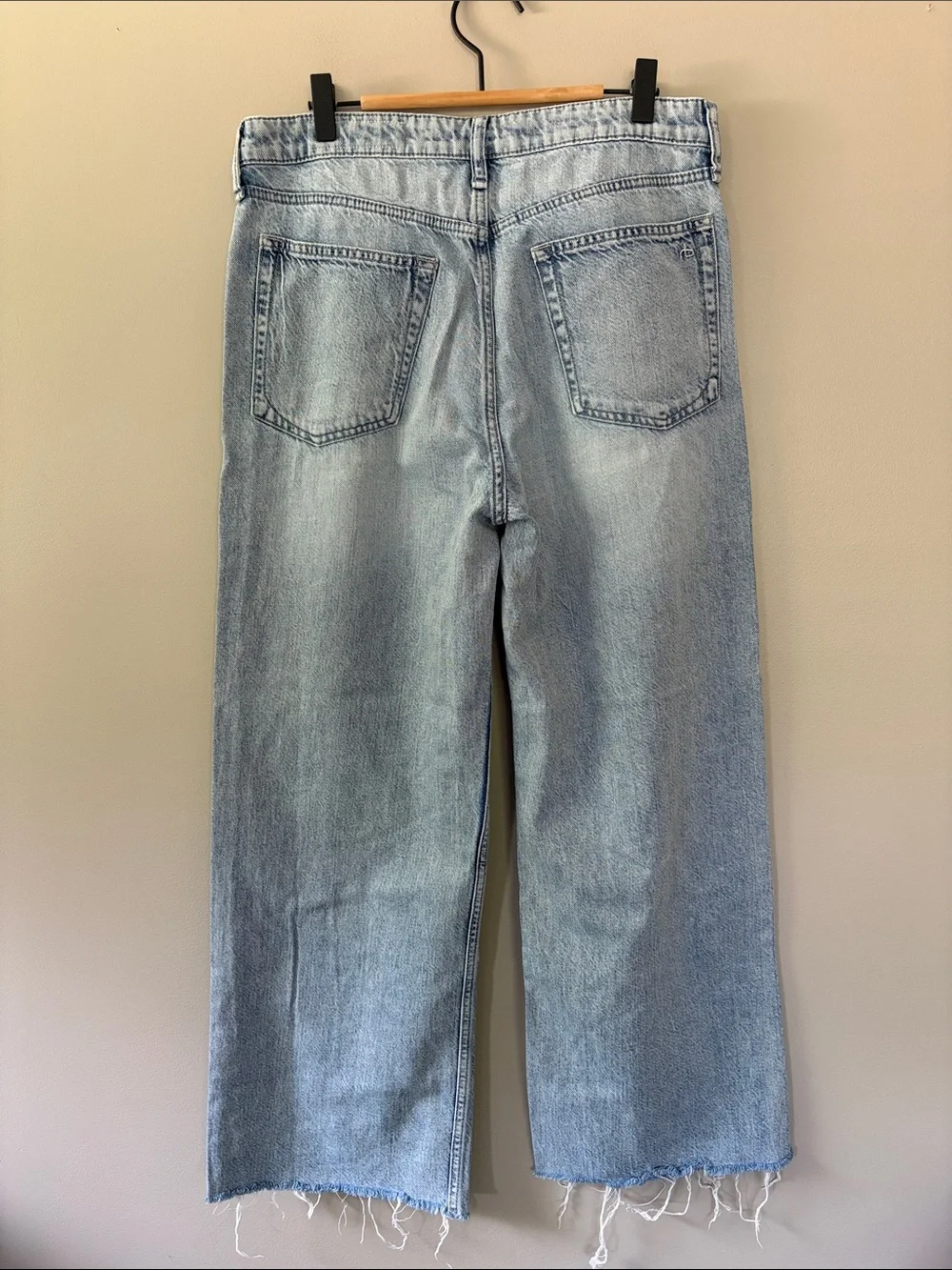 Rag & Bone Cloud Lori Jean Wide Leg Size 28 Light Blue Ultra Soft‎